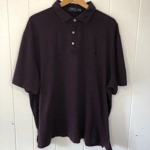 Polo Ralph Lauren Blue & Red Striped Polo Shirt